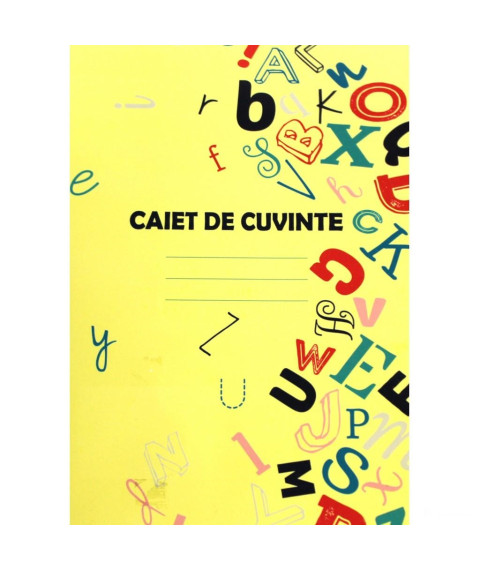 Caiet de cuvinte 1 linie A5, 36 foi